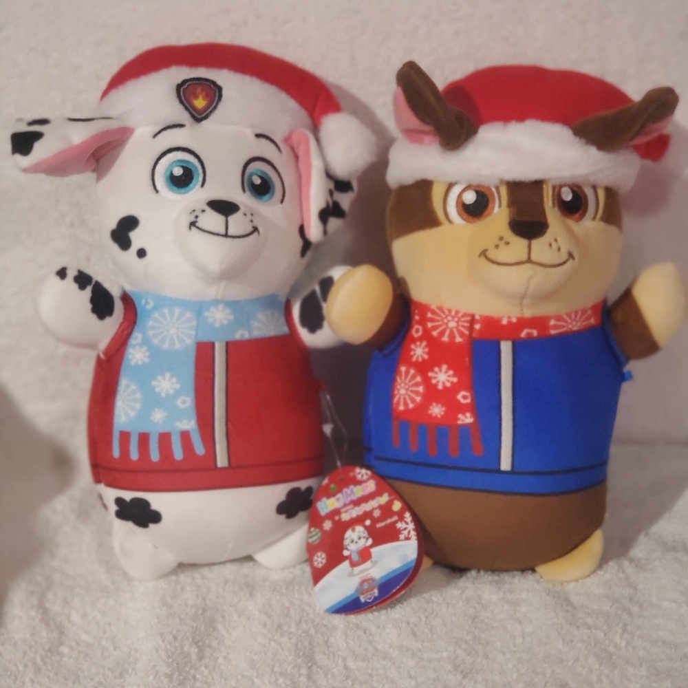 Squishmallows Holiday Stuffed Animals - Red, Blue, White, Brown   Paw Patrol